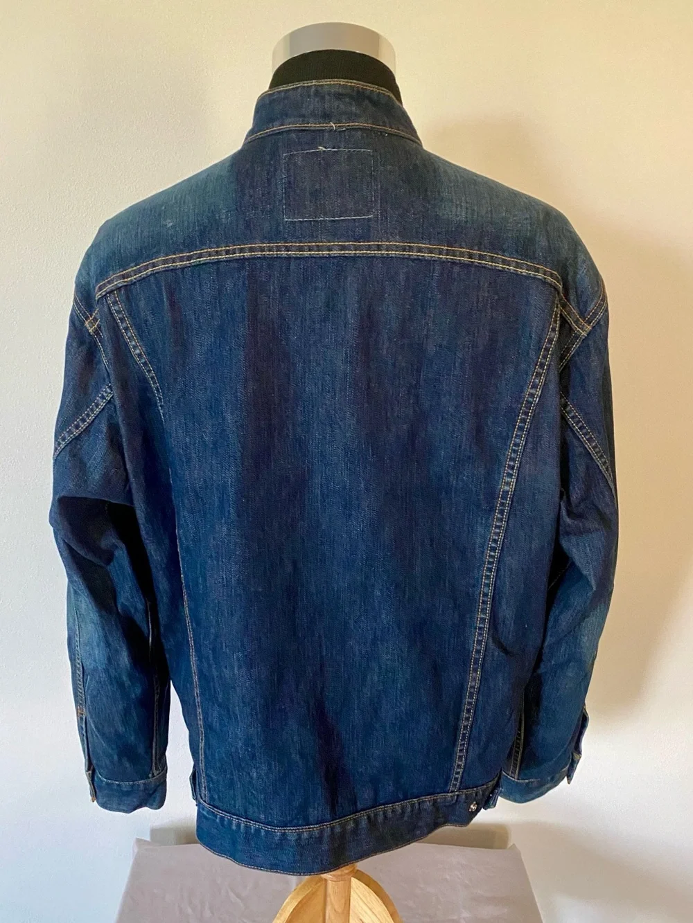 Vintage Y2K Levi’s Easy Rider 70550-0496 Denim Moto Jacket XL with Stand Collar